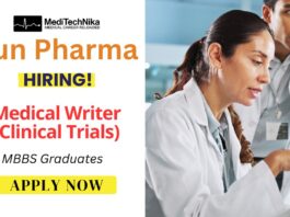 Clinical Trial Job at Sun Pharma | Medical Writer Role in Mumbai