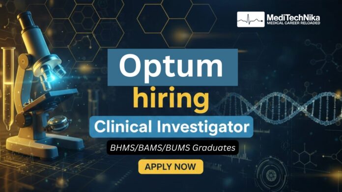 Medical Job at Optum BHMSBAMSBUMS Graduates Apply Medical Job at Optum | BHMS/BAMS/BUMS Graduates Apply