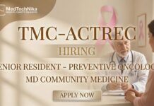 Oncology Jobs at TMC-ACTREC: Apply Now for Senior Resident Position Oncology Jobs at TMC-ACTREC Apply Now for Senior Resident Position