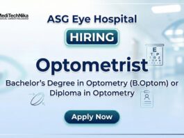 Optometrist Job at ASG Eye Hospital Apply Now