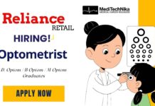 Optometrist Job at Reliance Retail – Build Your Eye Care Career in Chennai Freshers Optometrist Job in Chennai | Reliance Retail Hiring