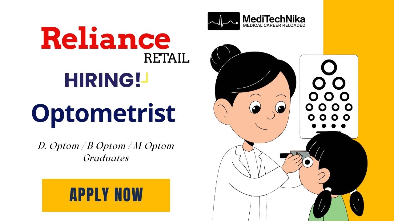 Freshers Optometrist Job in Chennai | Reliance Retail Hiring Freshers Optometrist Job in Chennai | Reliance Retail Hiring