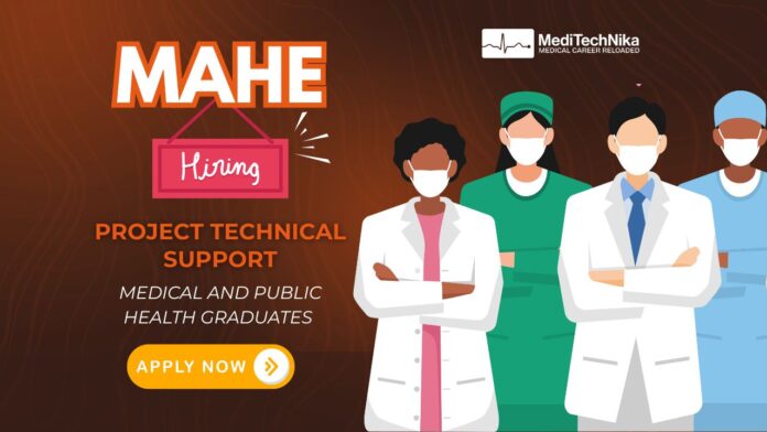 Technical Support Job at MAHE Manipal (Project Technical Support-III)