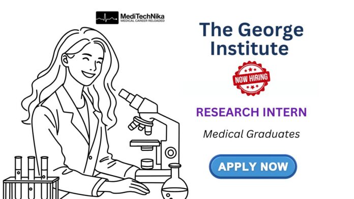 Research Intern at The George Institute | Paid Freshers Hybrid Job