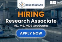 Top Research Associate Job Opportunity at Bose Institute Kolkata For MD/MDS Research Associate Job Opportunity at Bose Institute, Kolkata. Apply now!