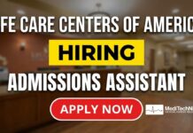 Healthcare Job Opportunity: Admissions Assistant at Life Care Centers of America Healthcare Job at Life Care Centers of America | Admissions Assistant Role