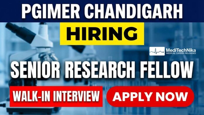 Research Fellow Job at PGIMER Chandigarh | Walk-In Interview
