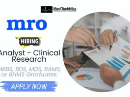 Clinical Research Job at MRO | Apply for Healthcare Roles