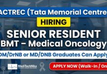 Senior Resident Job Opportunity at ACTREC – Tata Memorial Centre Senior Resident Job at ACTREC | Tata Memorial Centre Jobs