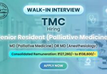 Walk-In Interview | Explore TMC Careers & Apply Now for Senior Resident Role TMC Careers Apply Now for Senior Resident Position