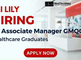Top Health Care Job Opening at Eli Lilly: Sr. Associate Manager GMQO