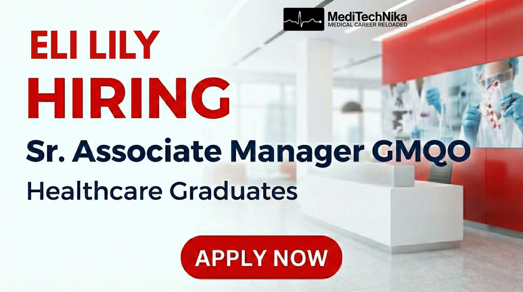 Top Health Care Job Opening at Eli Lilly Sr. Associate Manager GMQO Top Health Care Job Opening at Eli Lilly: Sr. Associate Manager GMQO