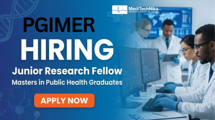 PGIMER Public Health Job Opportunity for Research Professionals. Apply now!