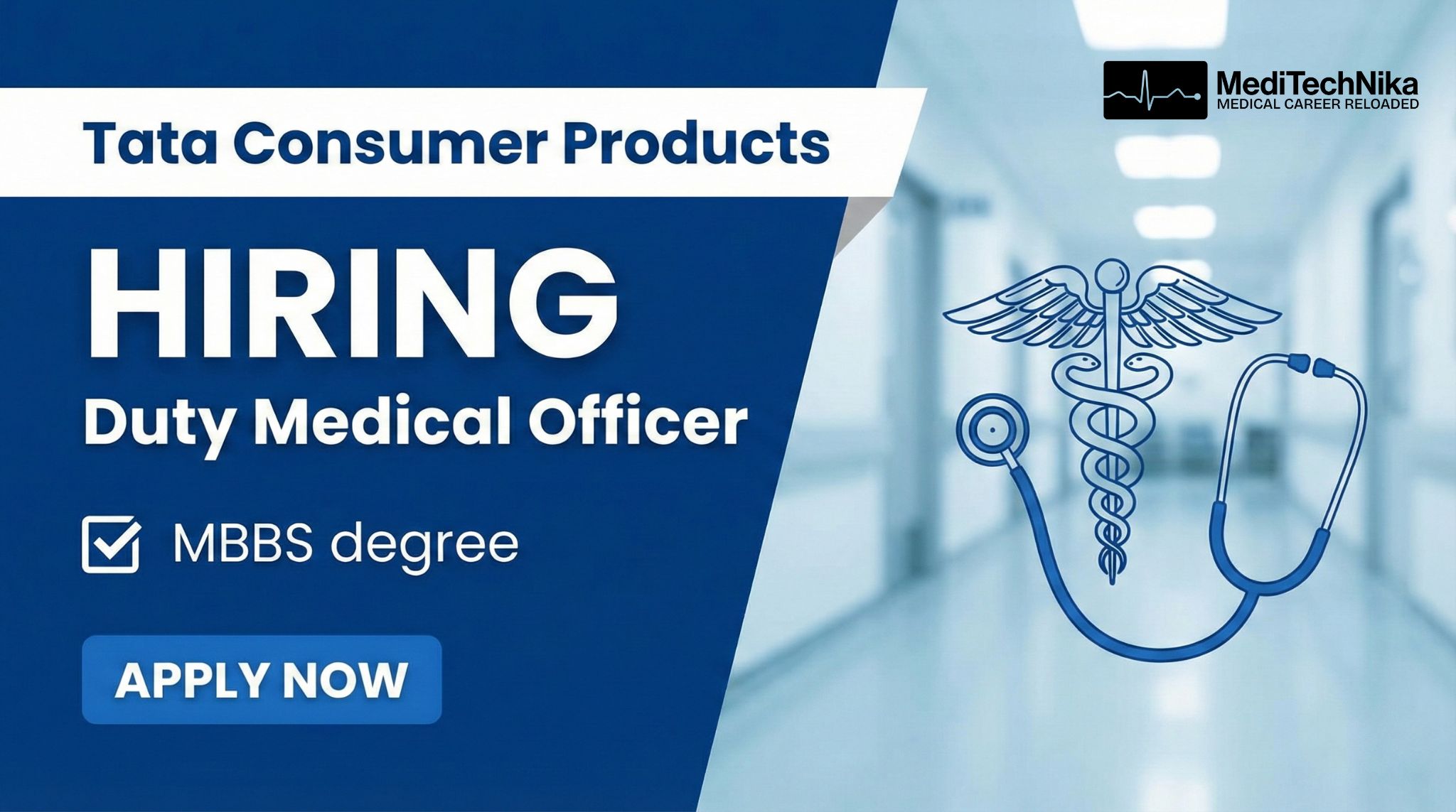 Duty Medical Officer role at Tata Consumer Products Apply for the Duty Medical Officer role at Tata Consumer Products. A great MBBS job opportunity in Munnar with excellent career growth.