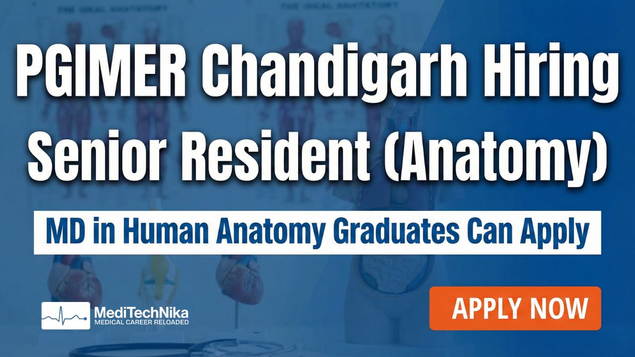 Medical Job at PGIMER Chandigarh - Senior Resident Walk-In Medical Job at PGIMER Chandigarh - Senior Resident Walk-In