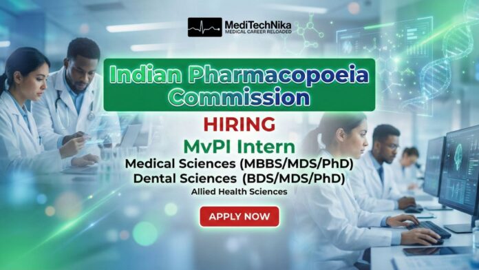 IPC Internship: Training Under the Indian Pharmacopoeia Commission