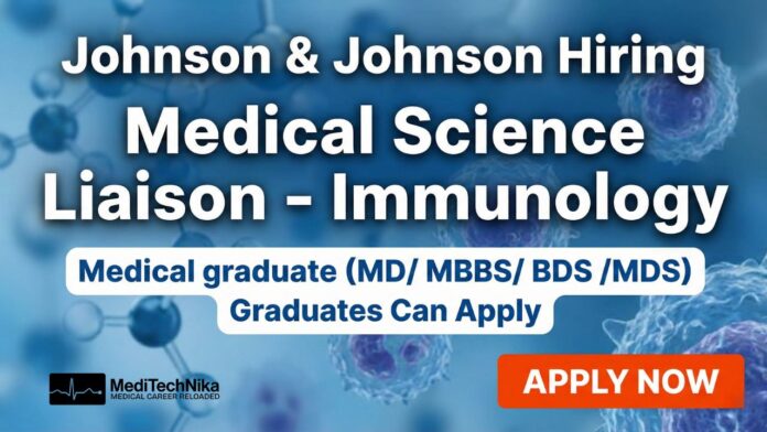 Medical Science Liaison Job at Johnson & Johnson