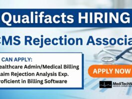 Healthcare Job: RCMS Rejection Associate at Qualifacts