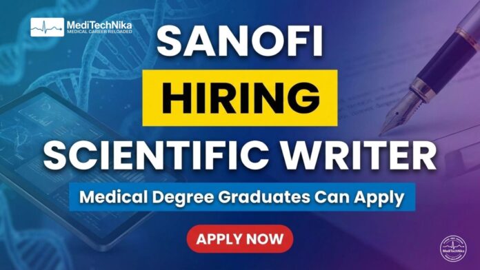 Scientific Writer Job at Sanofi in Hyderabad