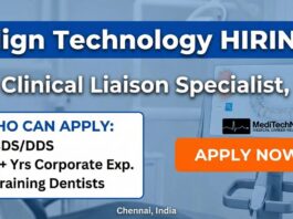 Clinical Job: Liaison Specialist at Align Technology in Chennai