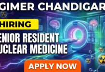 Walk-in Interview for Senior Residents | Nuclear Medicine Job at PGIMER Chandigarh Nuclear Medicine Job | Senior Resident Role at PGIMER