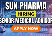 Medical Advisor Job at Sun Pharma in Mumbai | MD Pharmacology Graduates Apply Medical Advisor Job at Sun Pharma in Mumbai