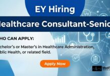 Healthcare Consultant Job Opportunity at EY | Apply Now Healthcare Consultant Job at EY | Explore EY Careers