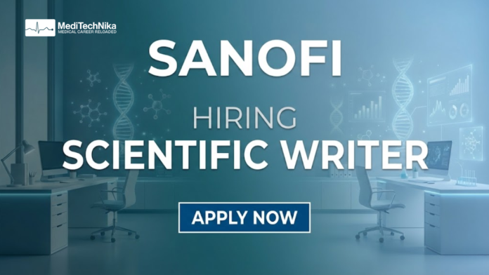 Sanofi Careers: Apply Now for Scientific Writer Position