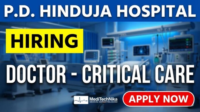 Doctor Job at Hinduja Hospital in Mumbai | Critical Care