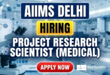 AIIMS Delhi Recruitment | Project Research Scientist Medical Vacancy AIIMS Delhi Recruitment | Project Research Scientist Medical Job