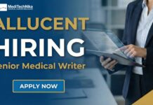 Medical Writer Job at Allucent – Regulatory & Clinical Writing Opportunity For MD Candidates Medical Writer Job at Allucent – Regulatory & Clinical Writing Opportunity. Apply Now!