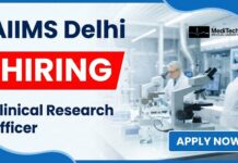 MBBS Job Opportunity at AIIMS New Delhi โ Clinical Research Officer Role With Rs. 1,04,000/- pm Pay MBBS Job Opportunity at AIIMS New Delhi โ Clinical Research Officer Role. Apply Now!