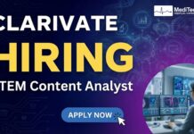 Clarivate Hiring For Data Analyst Post – Degree in Medicine Candidates Apply Now Clarivate Hiring Data Analyst for Molecular Interactions Team. Apply Now!