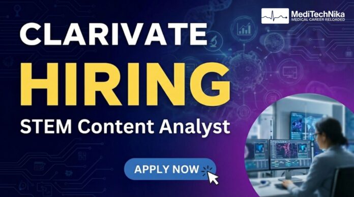 Clarivate Hiring Data Analyst for Molecular Interactions Team. Apply Now!