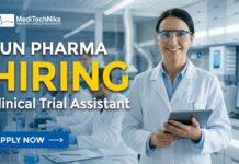 Public Health Job Opportunity at Sun Pharma – Clinical Trial Assistant Public Health Job Opportunity at Sun Pharma – Clinical Trial Assistant. Apply Now!