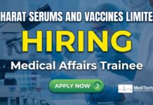Freshers MBBS Job Opportunity at Bharat Serums in Medical Affairs MBBS Job Opportunity at Bharat Serums in Medical Affairs. Apply Now!