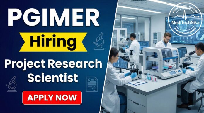 PGIMER Chandigarh Scientist Job Opportunity in Medical Research