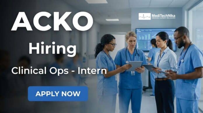 BDS Job Opportunity at ACKO | Clinical Ops Intern in Bengaluru. Apply Now!