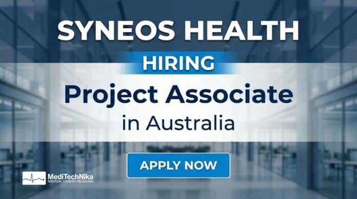 Project Associate Job at Syneos Health – Clinical Research Role in Australia. Apply Now!