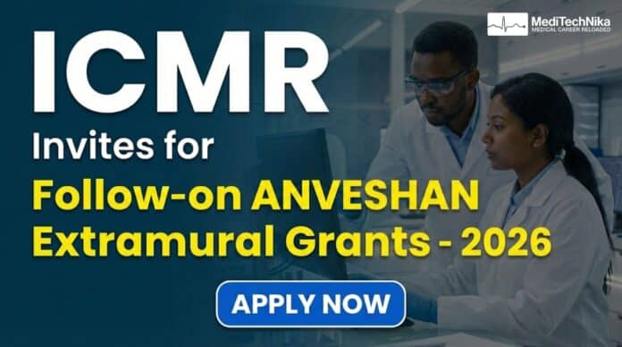 ICMR Extramural Grant 2026: Advancing Research Through Follow-On Funding. Apply Now!
