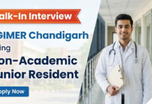 PGIMER Careers: Apply Now for Junior Resident Position PGIMER Careers: Apply Now for Junior Resident Position