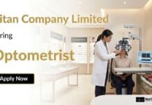 Optometrist Job at Titan Company limited – Apply Now Optometrist Job at Titan Company Limited - Apply Now