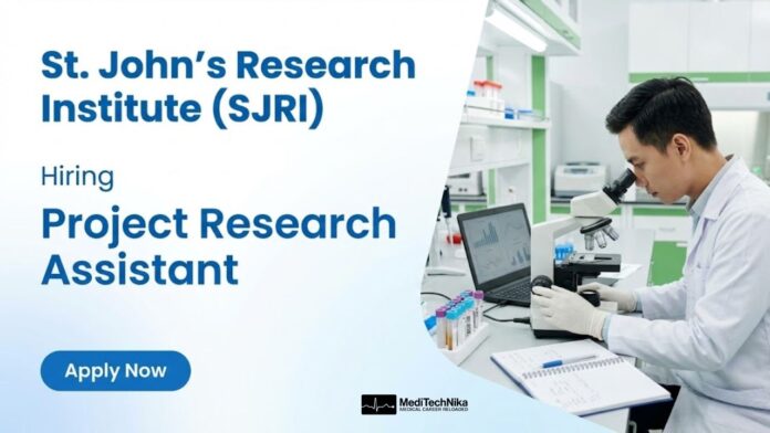 SJRI Careers: Apply Now for Project Research Assistant Role