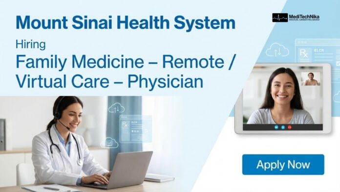Family Medicine Job at Mount Sinai Health System - Apply Now