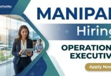Operations Executive Position at Manipal Hospitals: Apply Now Manipal Careers: Apply Now for the Operations Executive Role