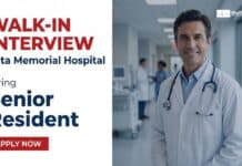 Senior Resident General Medicine Job at Tata Memorial Hospital, Mumbai TMC Careers: Apply Now for Senior Resident Position