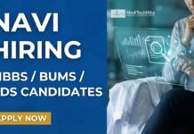 Exciting Medical Job at Navi โ Medical Claim Audit Role | MBBS / BUMS / BDS Candidates Apply Medical Job Opportunity in Medical Claim Audit at Navi