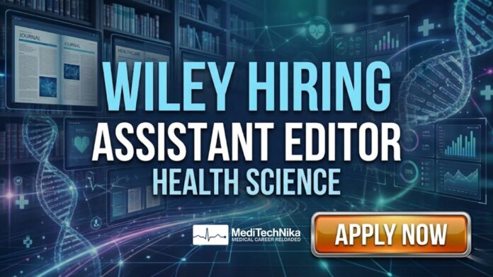 Health Science Editor Job at Wiley in Noida