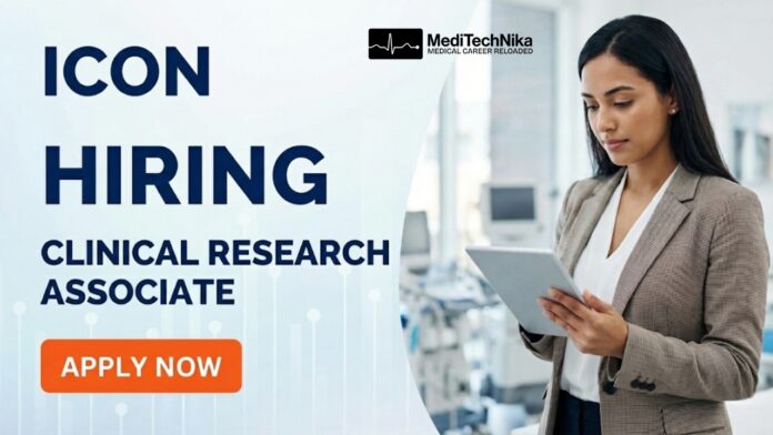 Clinical Research Associate Job at ICON | Remote Job for Medicine Graduates