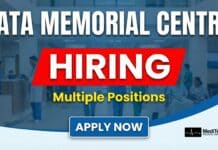Government Medical Job Openings With 78,800/- Salary pm at TATA Memorial Centre | Apply Now Apply for medical jobs at Tata Memorial Centre including medical officer jobs and hospital administration roles under TMC careers in Punjab.